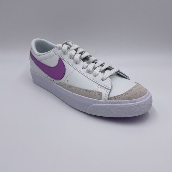 Nike Blazer Low ' 77 White / Purple Womens Shoes - Picture 7 of 8